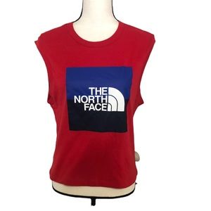 The north face red tank top size M